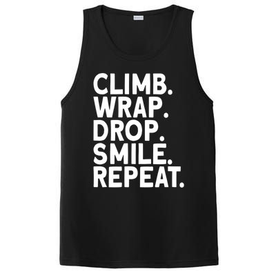 Aerialist Climb Warp Drop Smile Repeat Aerial Silks Cool Gift PosiCharge Competitor Tank