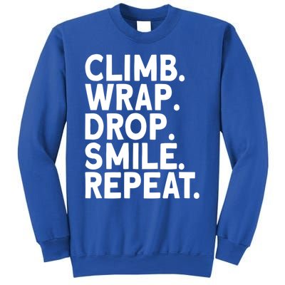 Aerialist Climb Warp Drop Smile Repeat Aerial Silks Cool Gift Sweatshirt