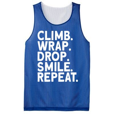 Aerialist Climb Warp Drop Smile Repeat Aerial Silks Cool Gift Mesh Reversible Basketball Jersey Tank