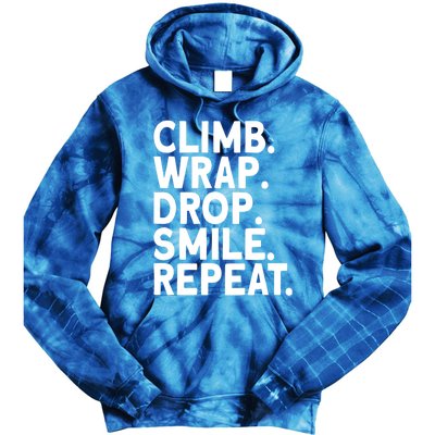 Aerialist Climb Warp Drop Smile Repeat Aerial Silks Cool Gift Tie Dye Hoodie