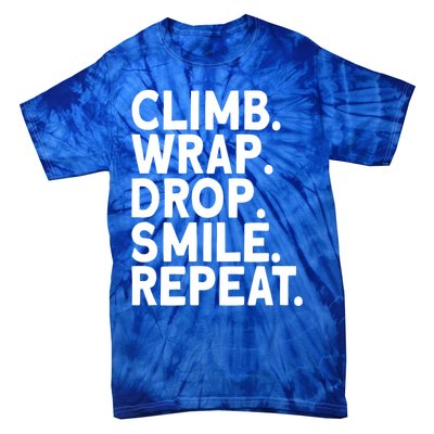 Aerialist Climb Warp Drop Smile Repeat Aerial Silks Cool Gift Tie-Dye T-Shirt