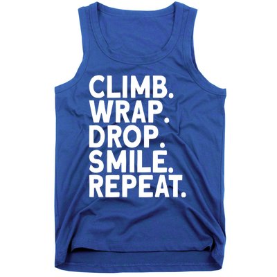 Aerialist Climb Warp Drop Smile Repeat Aerial Silks Cool Gift Tank Top