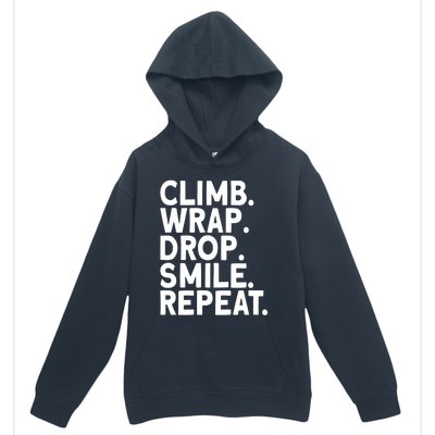 Aerialist Climb Warp Drop Smile Repeat Aerial Silks Cool Gift Urban Pullover Hoodie