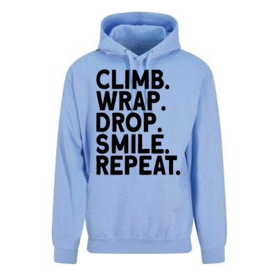 Aerialist Climb Warp Drop Smile Repeat Aerial Silks Cool Gift Unisex Surf Hoodie