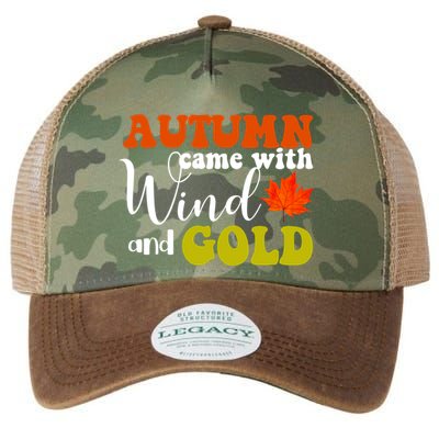 Autumn Came With Wind And Gold Legacy Tie Dye Trucker Hat
