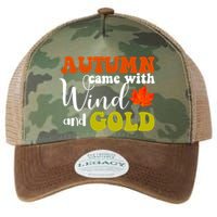Autumn Came With Wind And Gold Legacy Tie Dye Trucker Hat