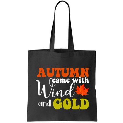Autumn Came With Wind And Gold Bag