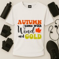 Autumn Came With Wind And Gold Performance Shirt