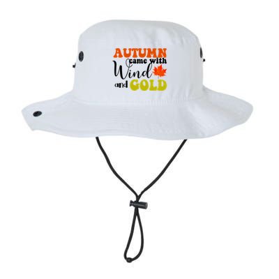 Autumn Came With Wind And Gold Bucket Hat