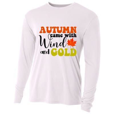 Autumn Came With Wind And Gold Cooling Performance Long Sleeve Crew