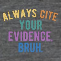 Always Cite Your Evidence Bruh Funny English Teacher 7 Panel Mesh Trucker Snapback Hat