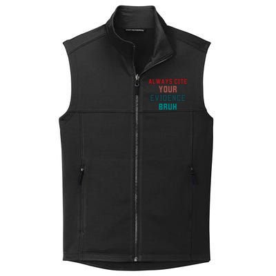 Always Cite Your Evidence Bruh Collective Smooth Fleece Vest