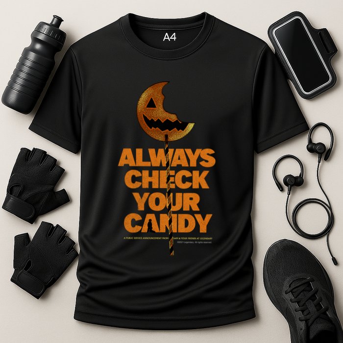 – Always Check Your Candy Gift Cooling Performance Crew T-Shirt