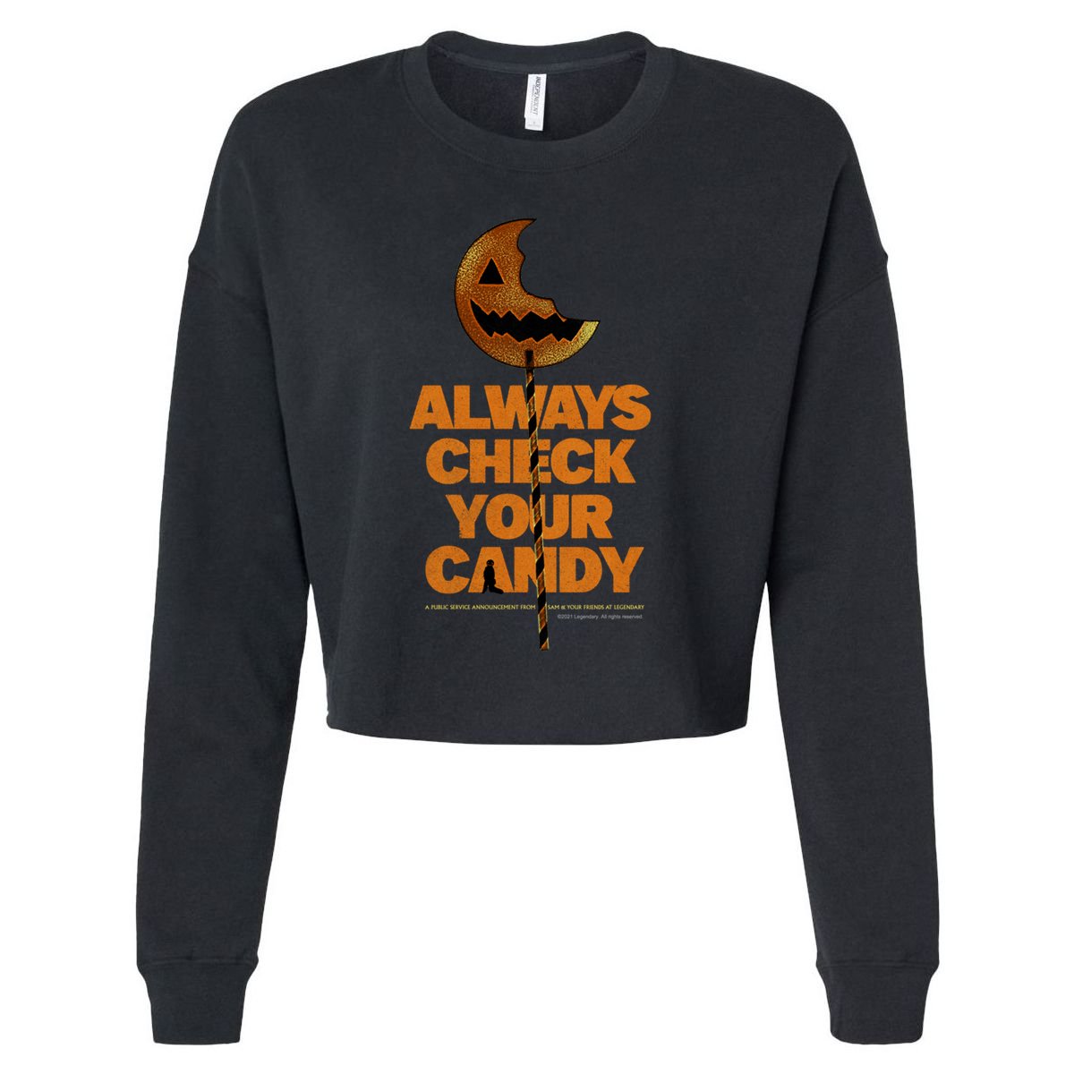 – Always Check Your Candy Gift Cropped Pullover Crew