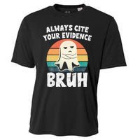 Always Cite Your Evidence Bruh Halloween English Teacher Cooling Performance Crew T-Shirt