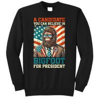 A Candidate You Can Believe In Bigfoot For President 2024 Sweatshirt