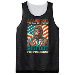 A Candidate You Can Believe In Bigfoot For President 2024 Mesh Reversible Basketball Jersey Tank