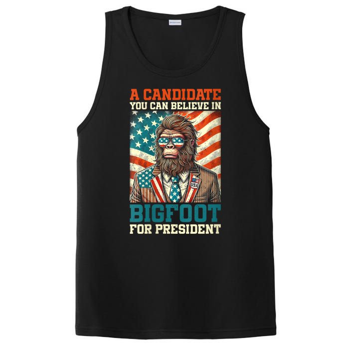 A Candidate You Can Believe In Bigfoot For President 2024 PosiCharge Competitor Tank