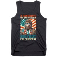 A Candidate You Can Believe In Bigfoot For President 2024 Tank Top