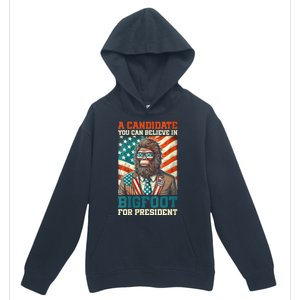 A Candidate You Can Believe In Bigfoot For President 2024 Urban Pullover Hoodie