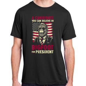 A Candidate You Can Believe In Bigfoot For President 2024 Adult ChromaSoft Performance T-Shirt