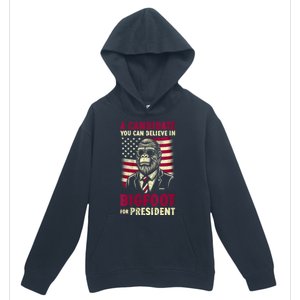 A Candidate You Can Believe In Bigfoot For President 2024 Urban Pullover Hoodie