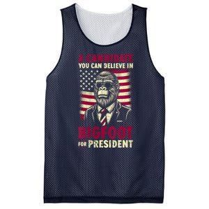 A Candidate You Can Believe In Bigfoot For President 2024 Mesh Reversible Basketball Jersey Tank