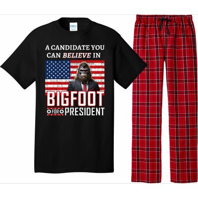 A Candidate You Can Believe In. Bigfoot For President Pajama Set