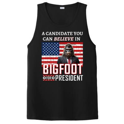 A Candidate You Can Believe In. Bigfoot For President PosiCharge Competitor Tank