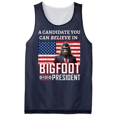 A Candidate You Can Believe In. Bigfoot For President Mesh Reversible Basketball Jersey Tank