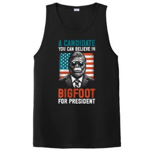 A Candidate You Can Believe In Bigfoot For President 2024 PosiCharge Competitor Tank