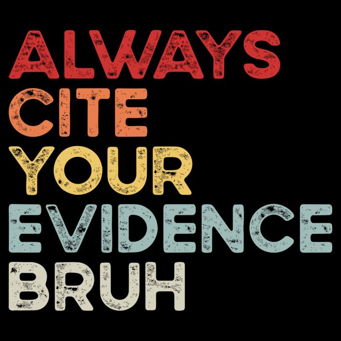 Always Cite Your Evidence Bruh Funny Retro English Teacher Cooling Performance Crew T-Shirt