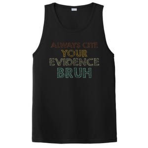 Always Cite Your Evidence Bruh Retro English Teacher PosiCharge Competitor Tank