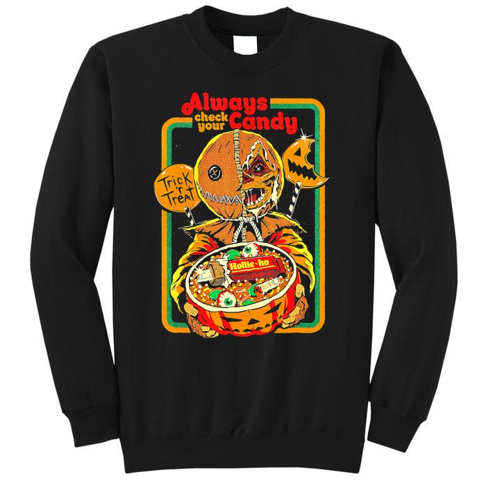 Always Check Your Candy Trick Or Treat, Funny Halloween Tee Sweatshirt