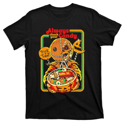 Always Check Your Candy Trick Or Treat, Funny Halloween Tee T-Shirt