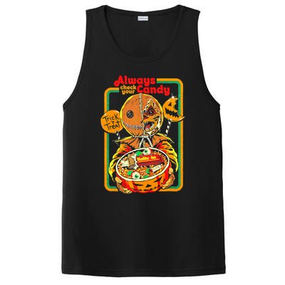 Always Check Your Candy Trick Or Treat, Funny Halloween Tee PosiCharge Competitor Tank