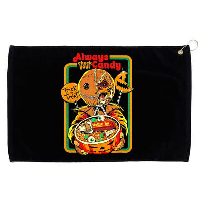 Always Check Your Candy Trick Or Treat, Funny Halloween Tee Grommeted Golf Towel