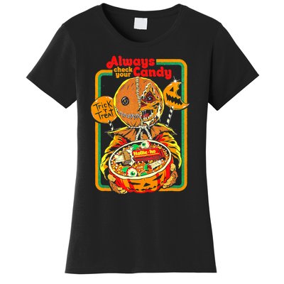 Always Check Your Candy Trick Or Treat, Funny Halloween Tee Women's T-Shirt