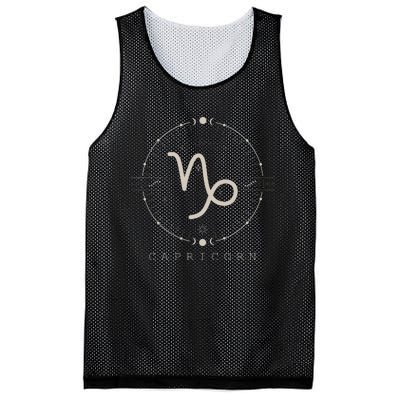 Aesthetic Capricorn Zodiac Sign Astrological Stars Celestial Mesh Reversible Basketball Jersey Tank