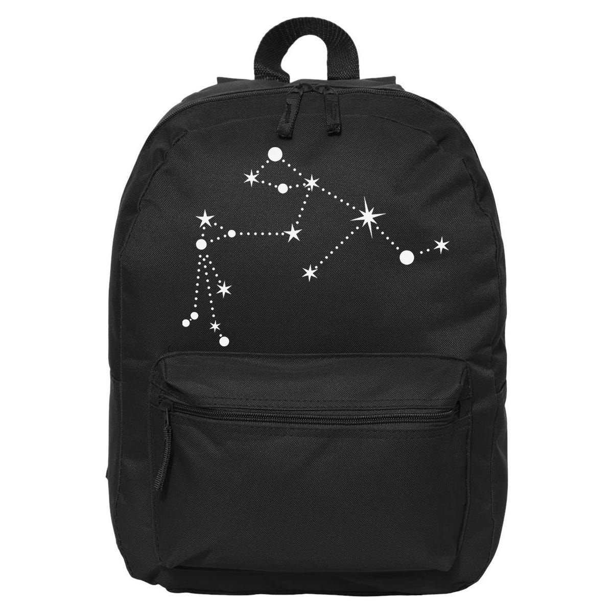 Aquarius Constellation Zodiac 16 in Basic Backpack