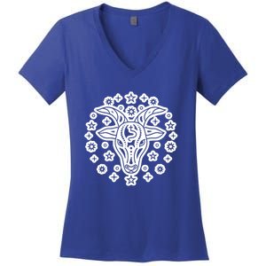 Astrology Capricorn Zodiac Sign Gift Women's V-Neck T-Shirt