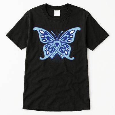 ALS Disease Awareness. Blue Ribbon Gift Tall T-Shirt