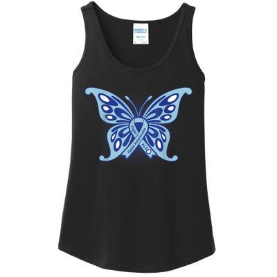 ALS Disease Awareness. Blue Ribbon Gift Ladies Essential Tank