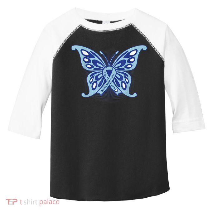 ALS Disease Awareness. Blue Ribbon Gift Toddler Fine Jersey T-Shirt