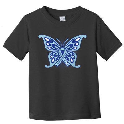 ALS Disease Awareness. Blue Ribbon Gift Toddler T-Shirt