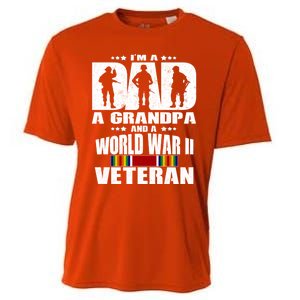 A Dad A Grandpa And A World War 2 Veteran Gift Cooling Performance Crew T-Shirt