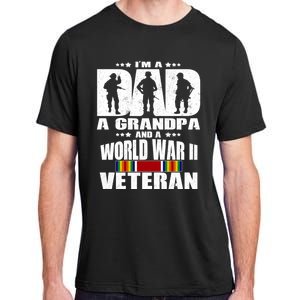 A Dad A Grandpa And A World War 2 Veteran Gift Adult ChromaSoft Performance T-Shirt