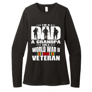 A Dad A Grandpa And A World War 2 Veteran Gift Womens CVC Long Sleeve Shirt