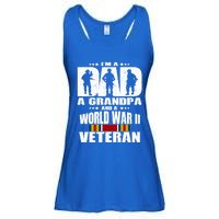 A Dad A Grandpa And A World War 2 Veteran Gift Ladies Essential Flowy Tank