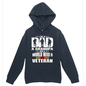 A Dad A Grandpa And A World War 2 Veteran Gift Urban Pullover Hoodie